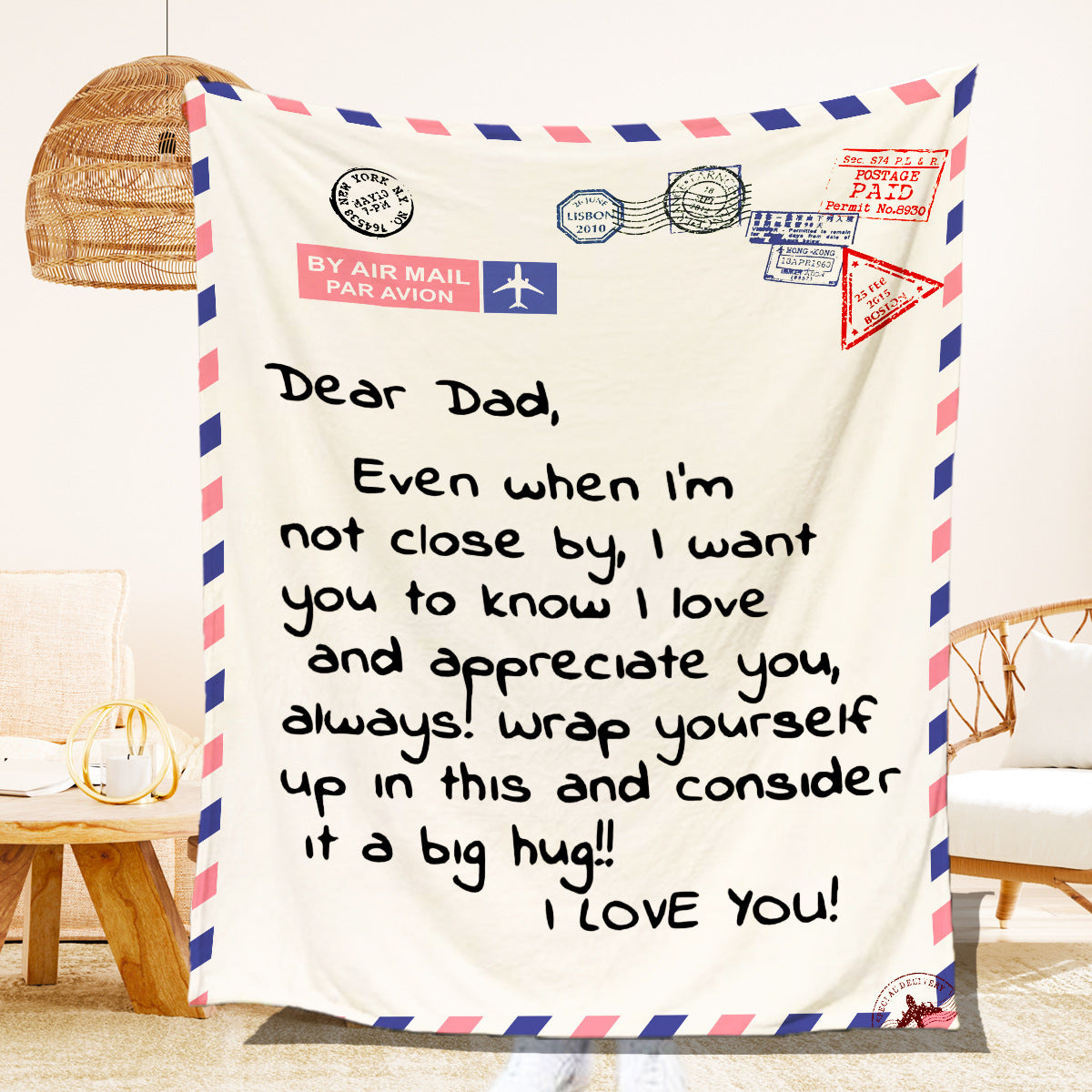 Digital Printed Fleece Blanket for Couch or Bed