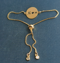 18K Gold Plated Mom Circle Pendant Bracelet (One Piece)