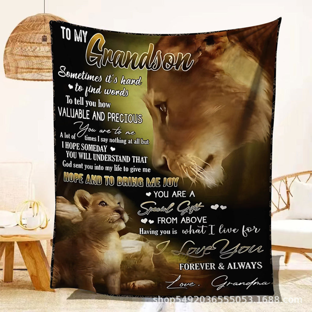 Digital Printed Fleece Blanket for Mother's Day Gift