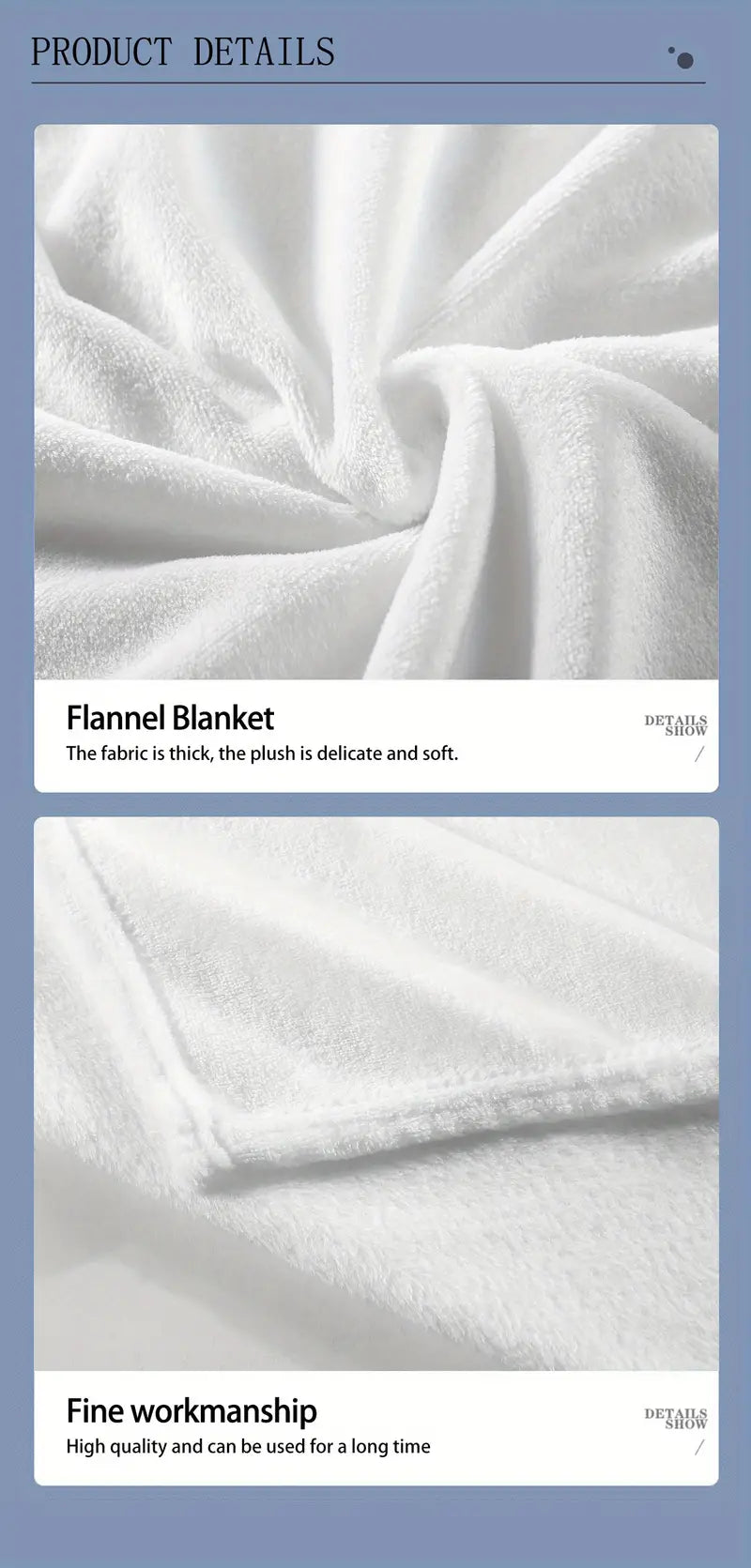 Mysterious White Wolf Pattern Flannel Blanket (1pc)
