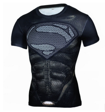 3D Digital Print Superman T-Shirt & Captain America Gear