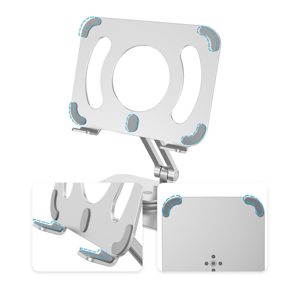 360-Degree Rotating Aluminum Alloy Tablet Stand