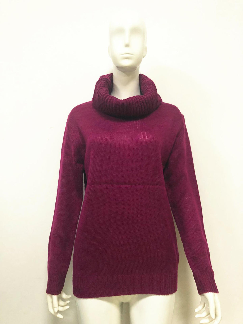 2018 Women's Long Sleeve Turtleneck Knit Sweater