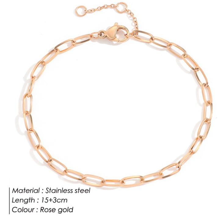 14K Gold Plated Titanium Steel Hip Hop Bracelet