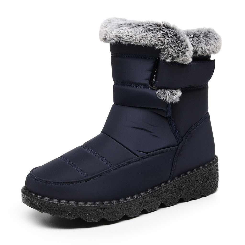 2024 Women's Waterproof Plush Snow Boots with Velcro