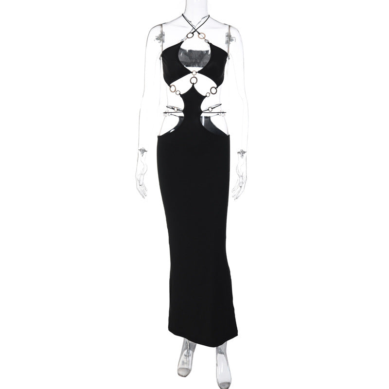 2023 Summer Women's Sexy Backless Halter Dress
