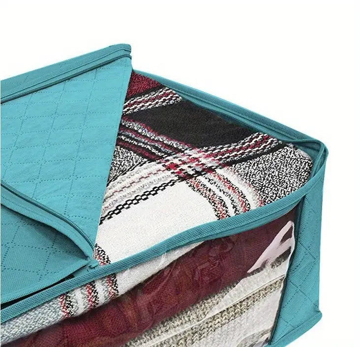 1pc Quilt Storage Bag with Reinforced Handles and Window
