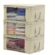 1pc Quilt Storage Bag with Reinforced Handles and Window