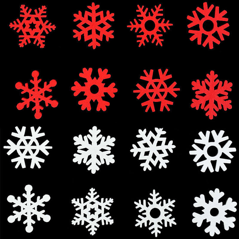 25MM Christmas Snowflake Wooden Discs for DIY Decor (50 pcs)