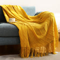 Knitted Sofa Blanket for Winter Office Naps