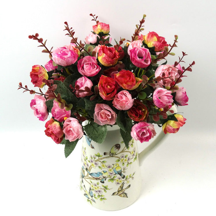21-Head Diamond Rose Bouquet - Artificial Flowers