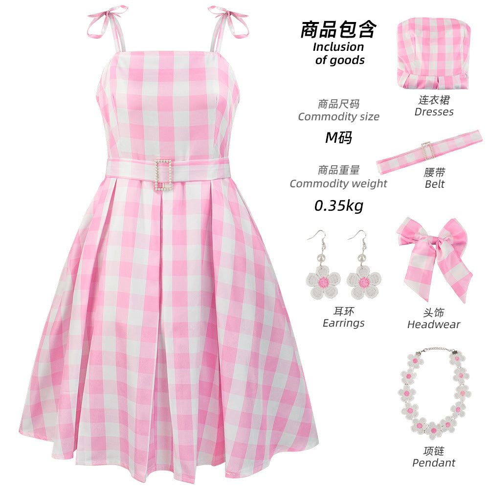 2023 Barbie Cosplay Costume Dress and Bodysuit