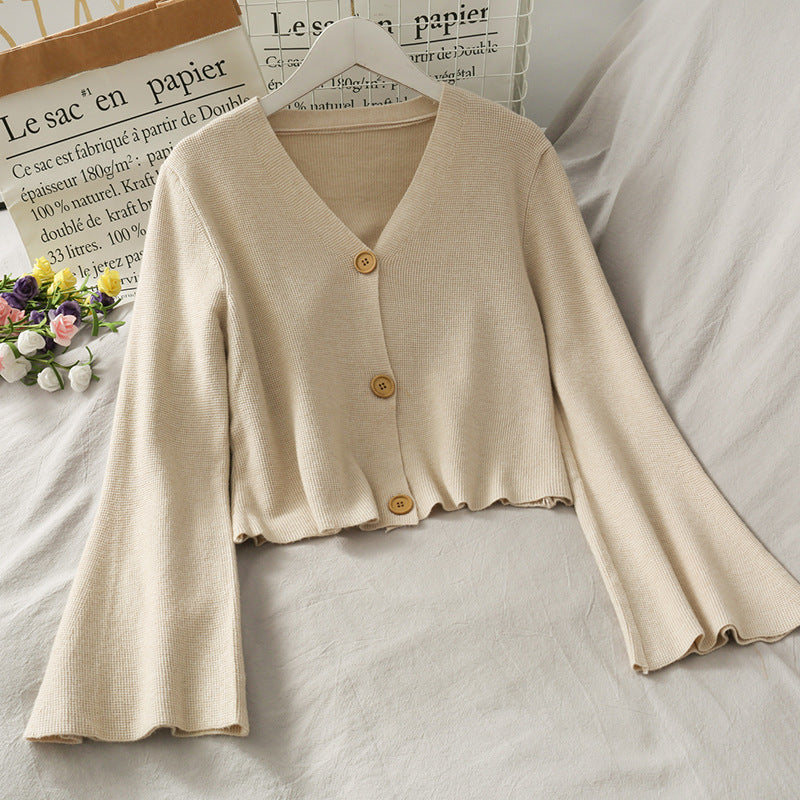 2020 Women's Korean Style V-Neck Cardigan Sweater