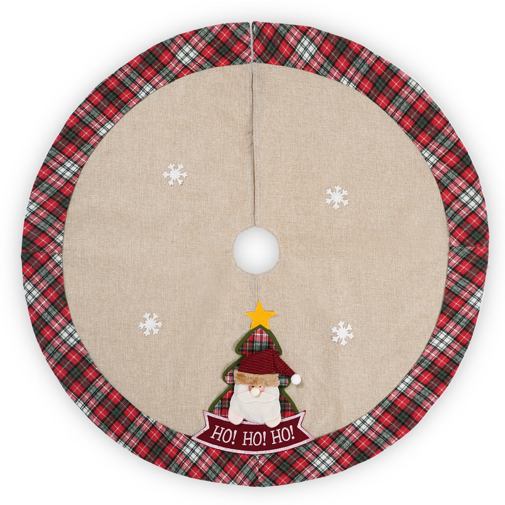 2023 Amazon Burlap Christmas Tree Skirt Decoration