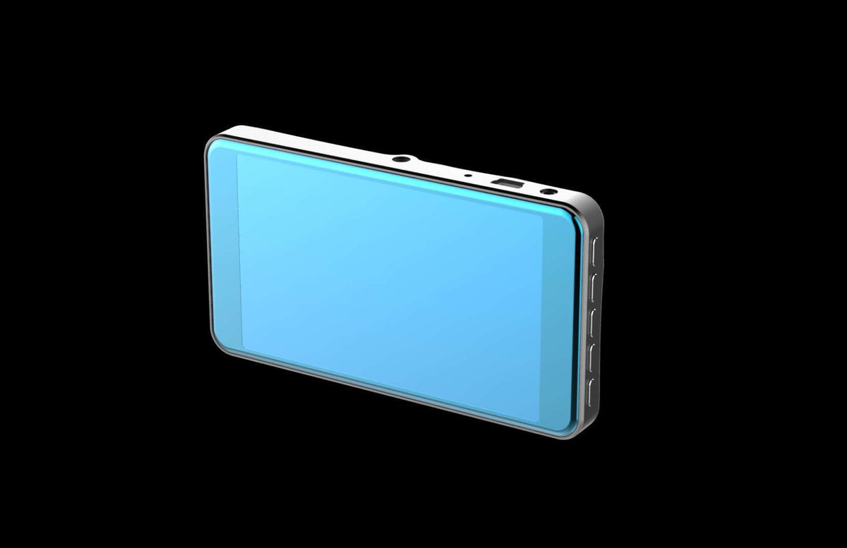 2.5D Glass Screen HD Dual Lens Car DVR with 4-Inch Display