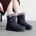2024 Women's Waterproof Plush Snow Boots with Velcro