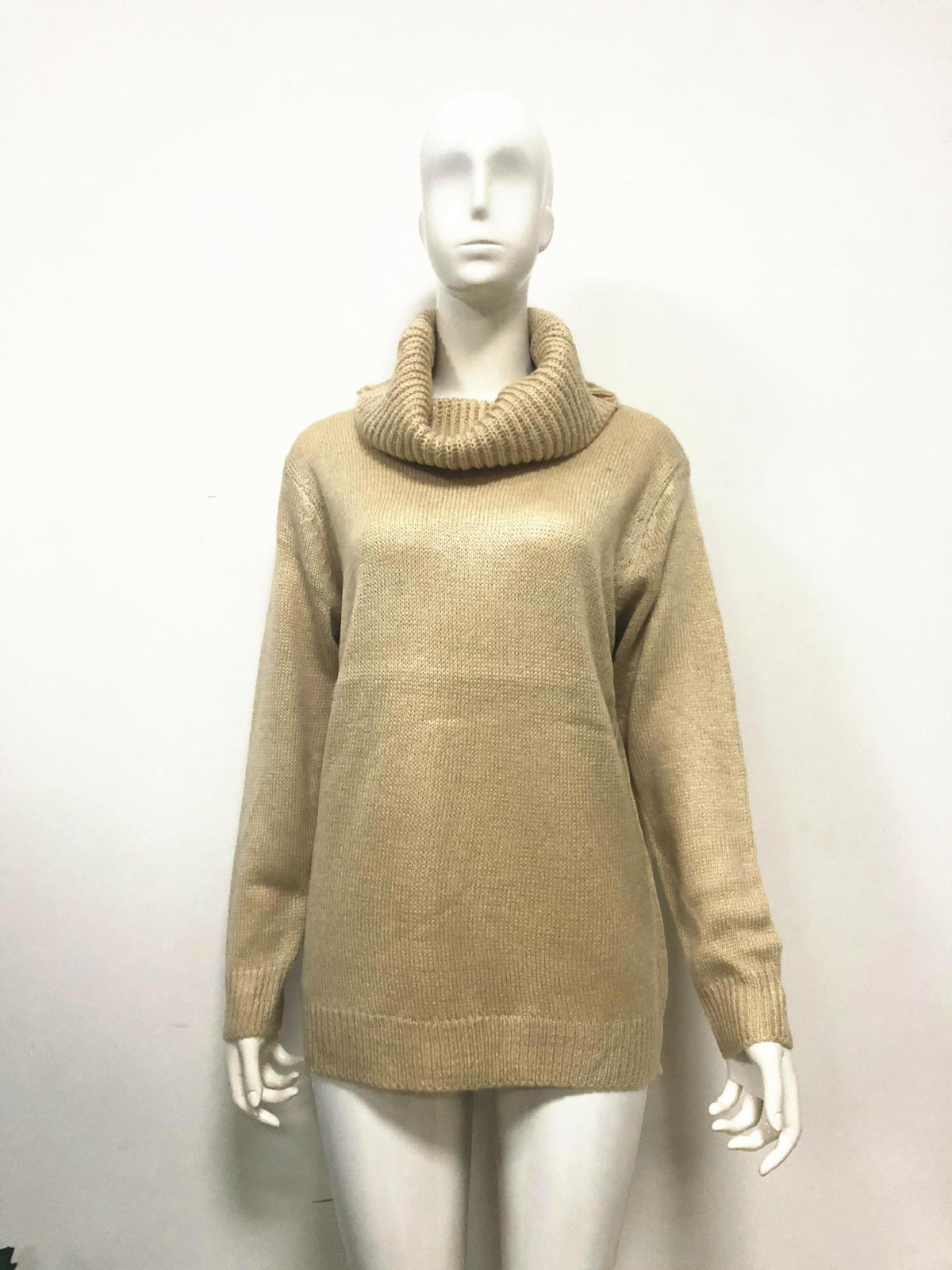 2018 Women's Long Sleeve Turtleneck Knit Sweater