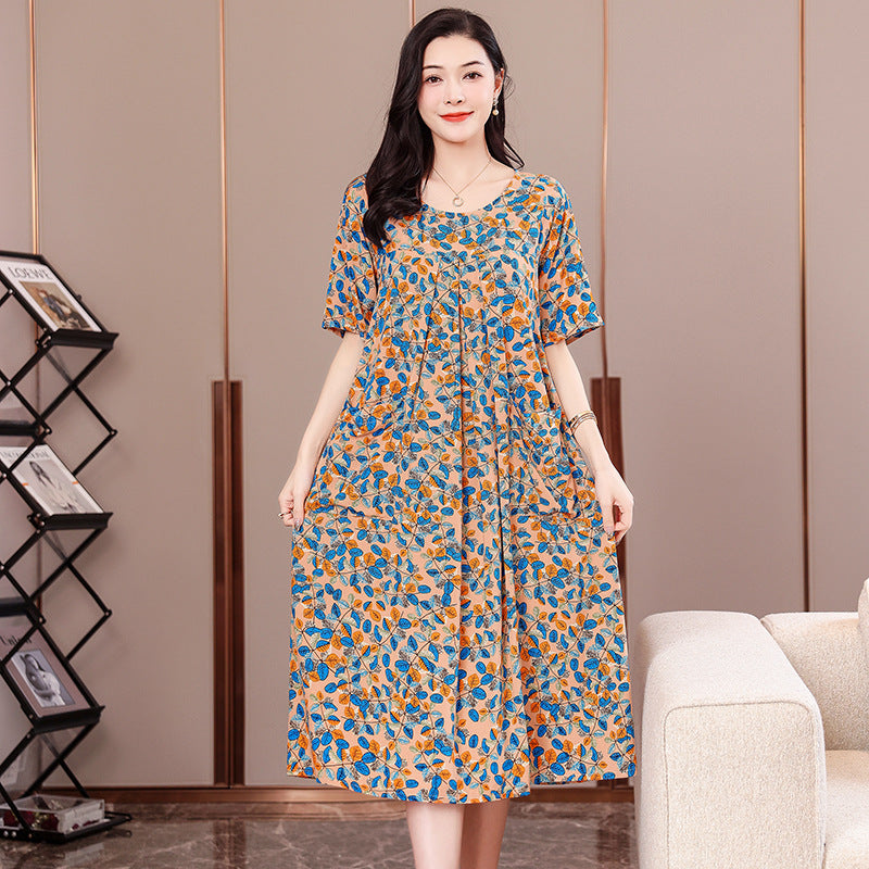 2023 Plus Size Cotton Dress for Summer Women