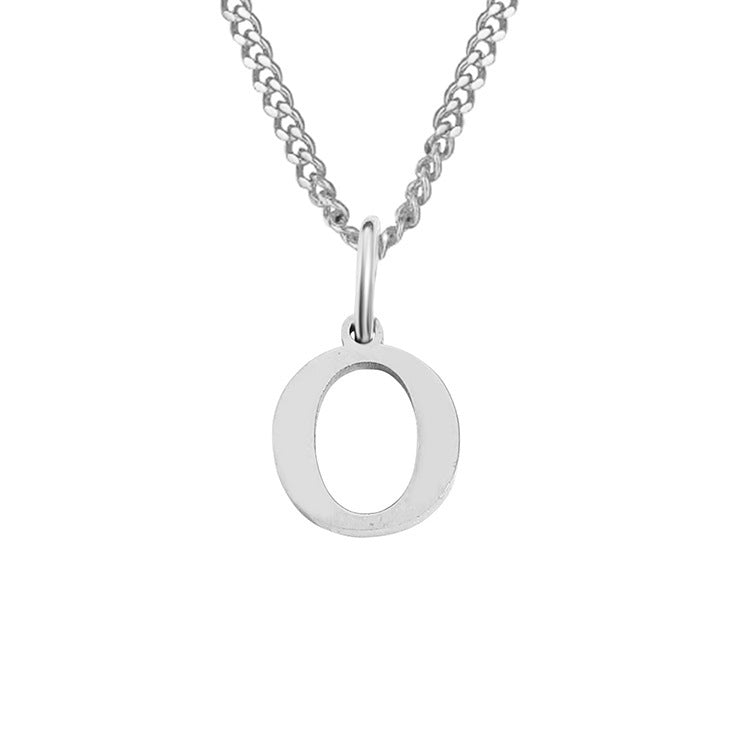 14K Stainless Steel Necklace with 26 Letters