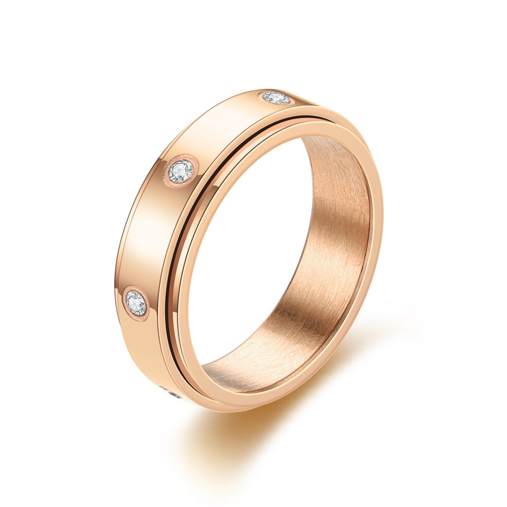 2022 Unique Rotating Zirconia Stress Relief Ring