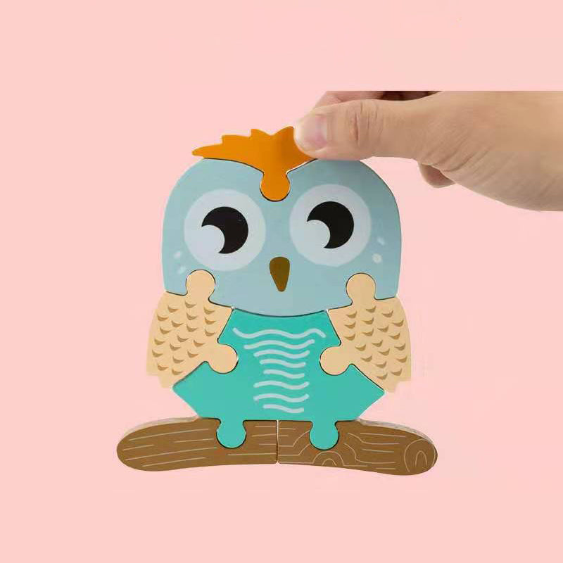 3D Cartoon Animal Puzzle for Kids - Educational Toy