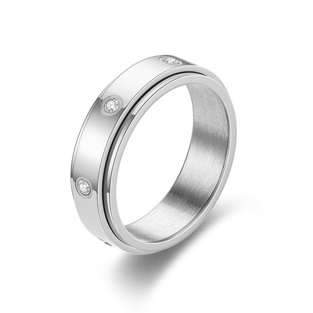 2022 Unique Rotating Zirconia Stress Relief Ring