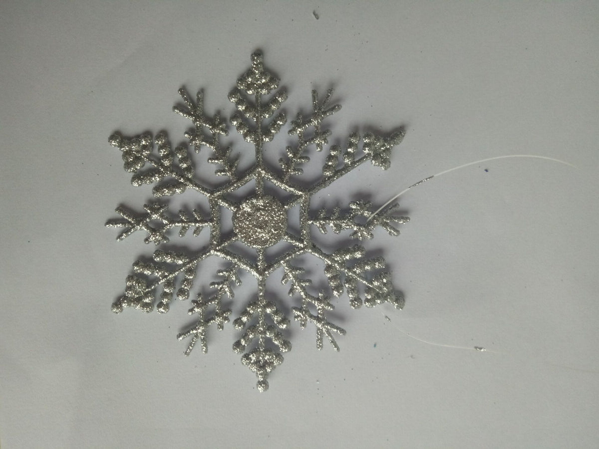 10CM Acrylic Snowflake Ornaments for Christmas Trees