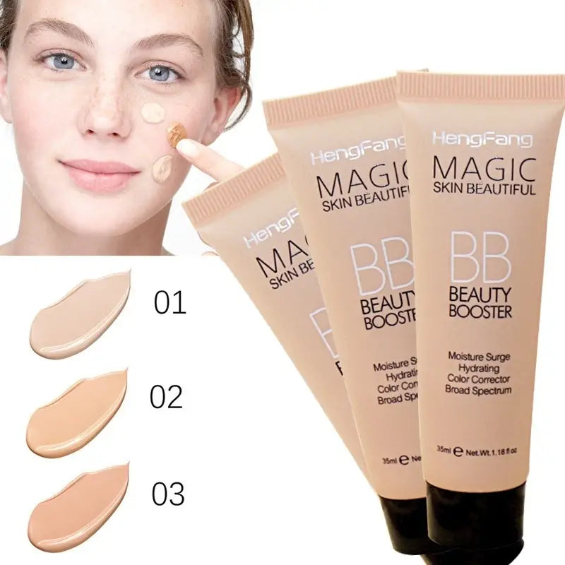 3-Color High Coverage BB Cream for Brightening and Concealing