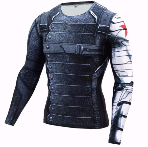 3D Digital Print Superman T-Shirt & Captain America Gear