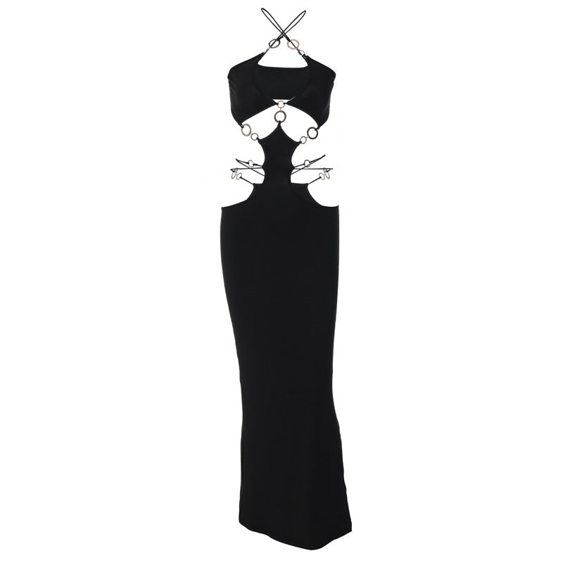 2023 Summer Women's Sexy Backless Halter Dress
