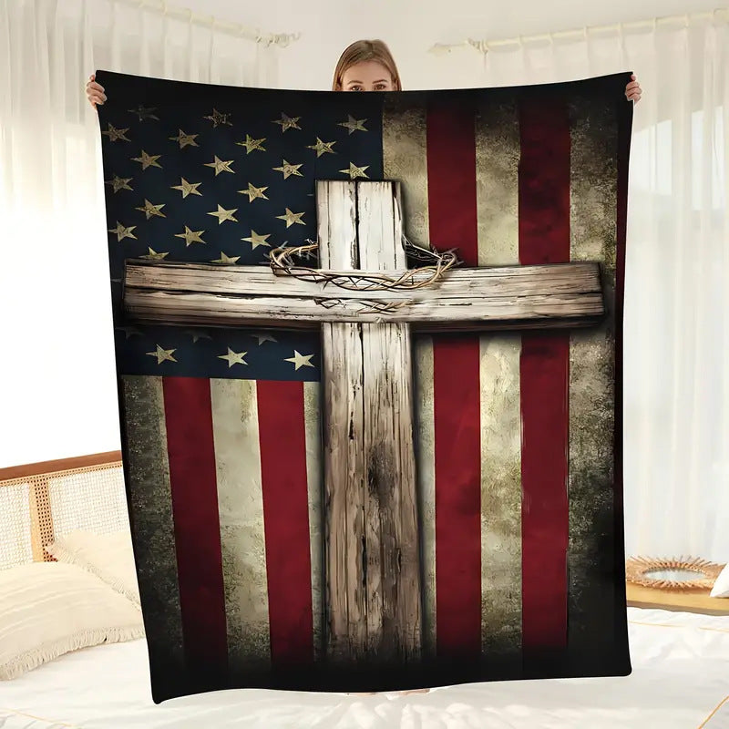 Digital Print Fleece Blanket for Sofa and Bed