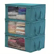 1pc Quilt Storage Bag with Reinforced Handles and Window