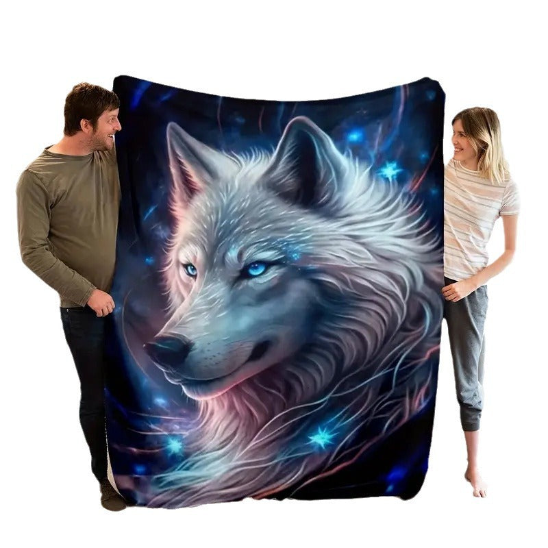 Digital Print Fleece Blanket for Sofa and Bed