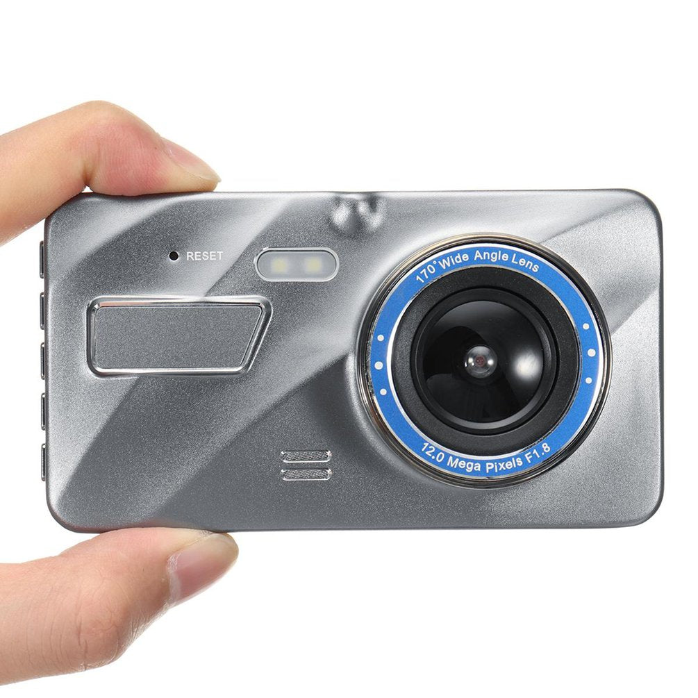 4-Inch IPS Dual Lens Night Vision Dash Cam