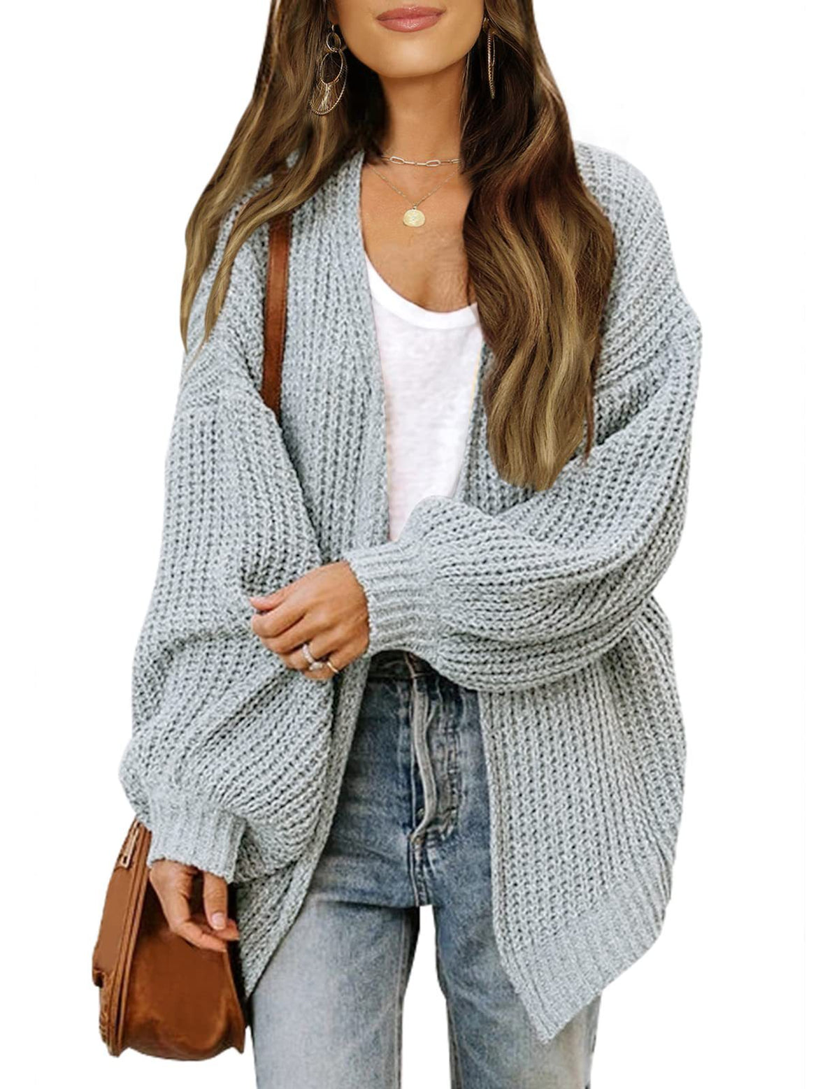 2023 Autumn Winter Women's Knit Cardigan with Pockets