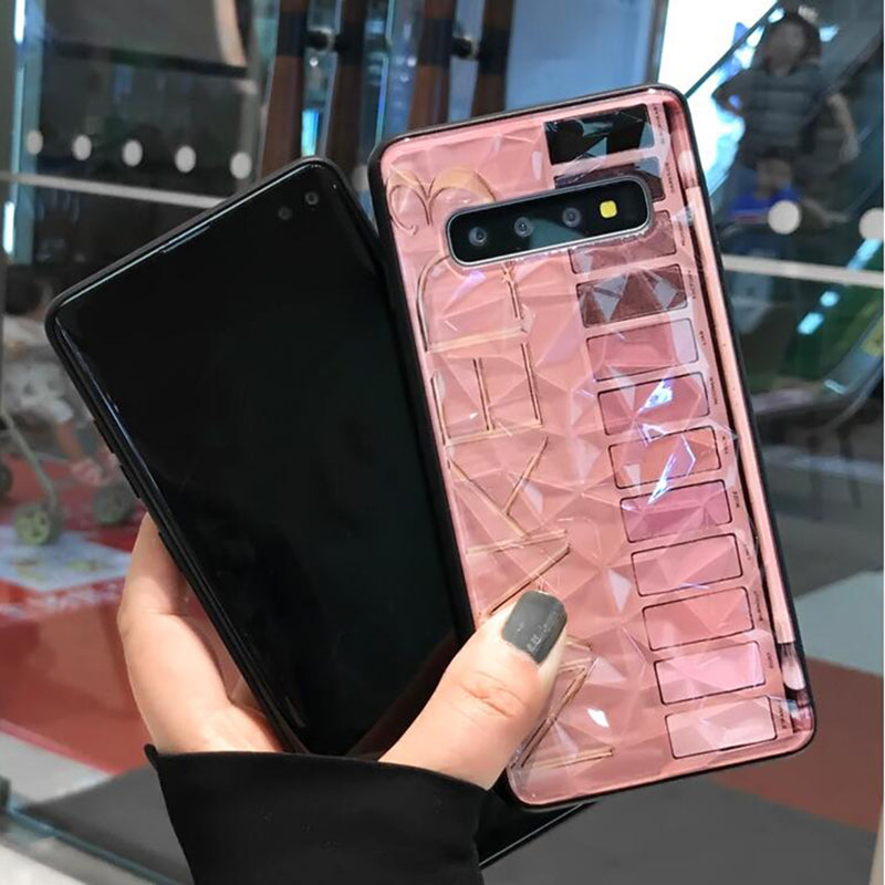 Diamond Pattern Soft Shell Case for Samsung S10/S8/S9
