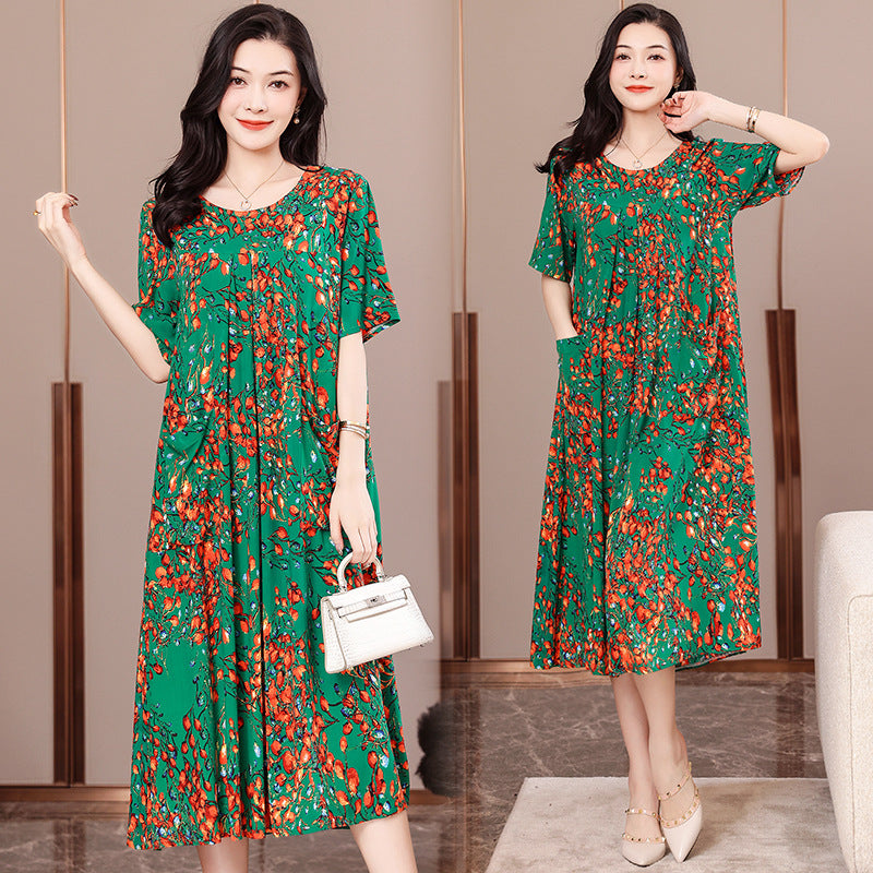 2023 Plus Size Cotton Dress for Summer Women