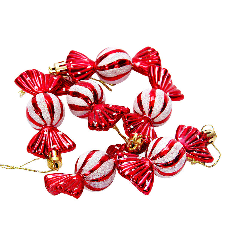 "Electroplated Colorful Candy Christmas Tree Ornaments"