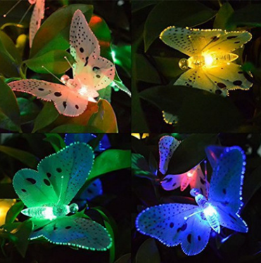 12LED Solar Butterfly String Lights for Outdoor Decor