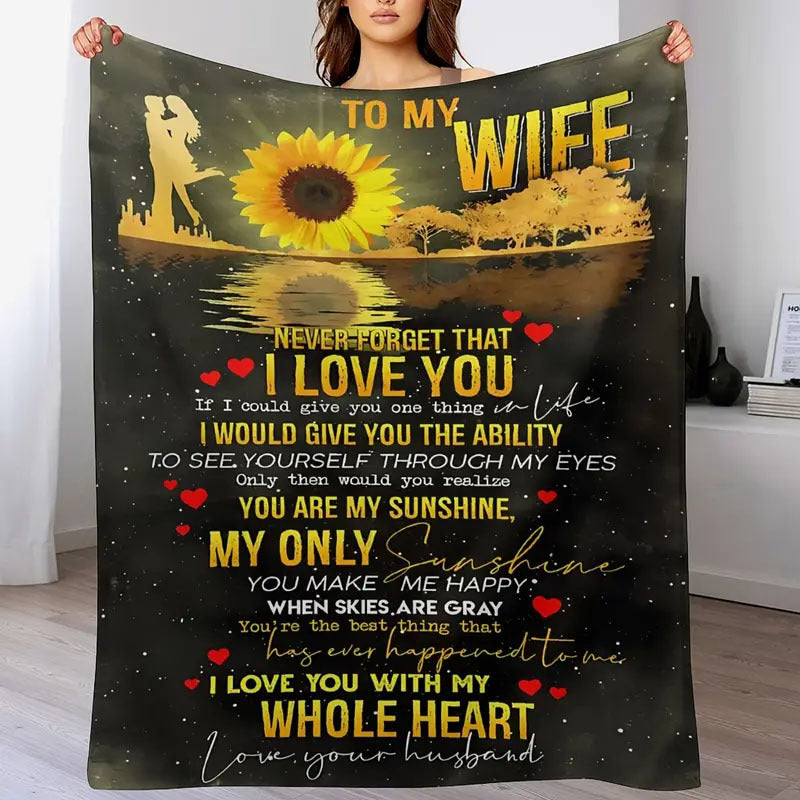 Digital Printed Fleece Blanket for Couch or Bed