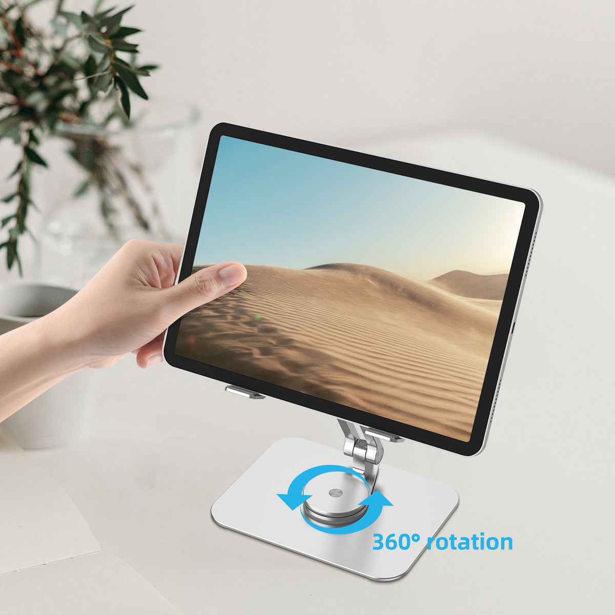 360-Degree Rotating Aluminum Alloy Tablet Stand