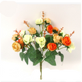 21-Head Diamond Rose Bouquet - Artificial Flowers