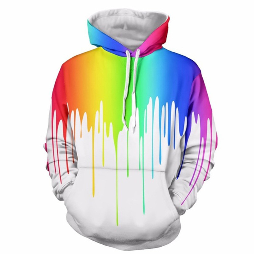 3D Digital Print Hooded Sweatshirt for Graffiti Art