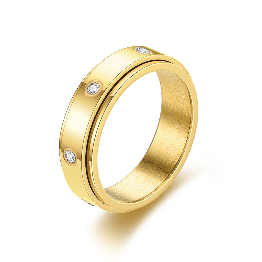 2022 Unique Rotating Zirconia Stress Relief Ring