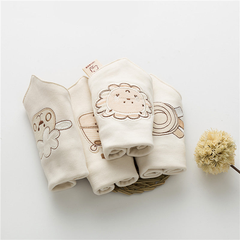 100% Cotton Cartoon Baby Bibs for Newborns (0-3 Years)