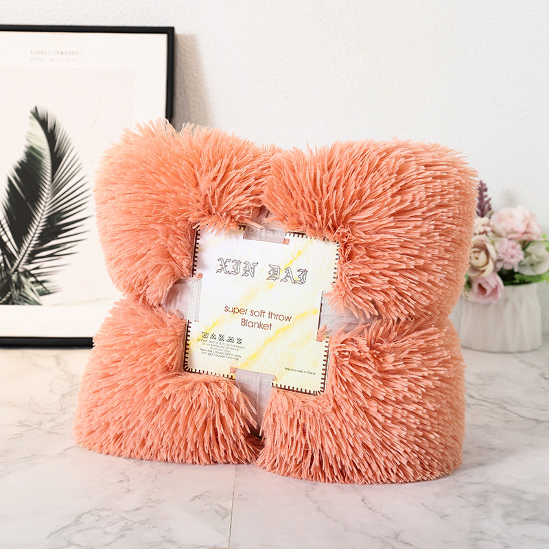Double-Sided Velvet Blanket with Pillow Cover
