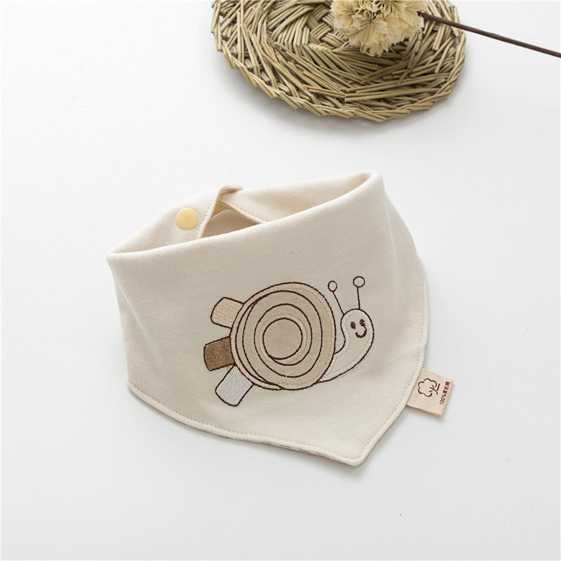 100% Cotton Cartoon Baby Bibs for Newborns (0-3 Years)