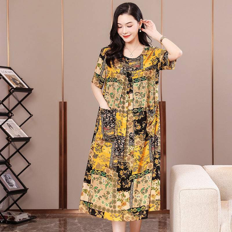 2023 Plus Size Cotton Dress for Summer Women