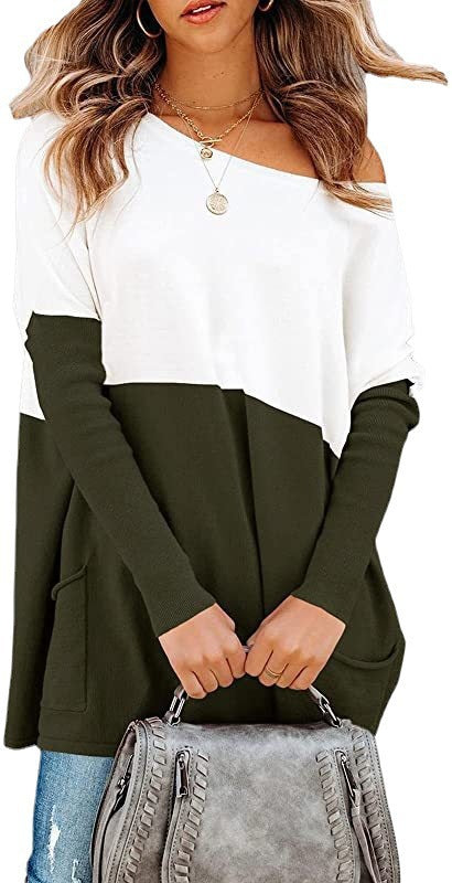 2023 Autumn-Winter Color Block Knit Sweater with Pockets