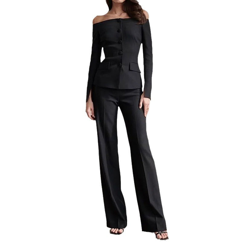 2023 Women's Fashionable Two-Piece Set with Pants
